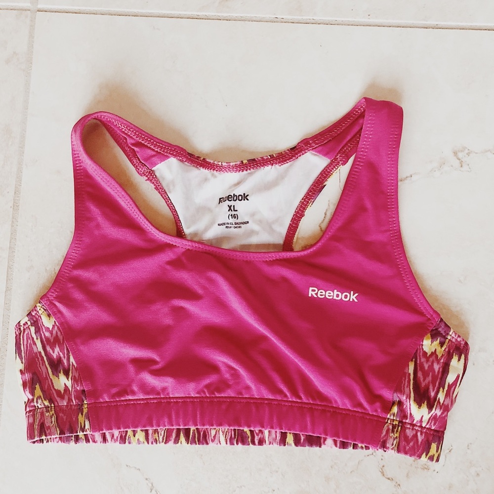Reebok youth sports bra